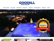 Tablet Screenshot of goodallpools.com